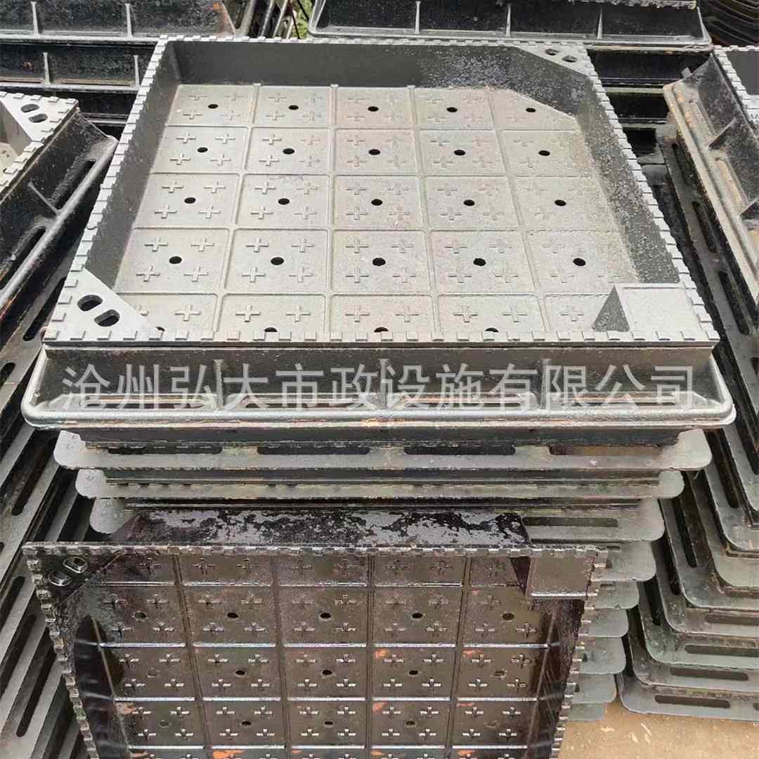 球墨铸铁通信隐形凹井盖铸铁方形下沉井盖铸铁隐形装饰井盖草坪用
