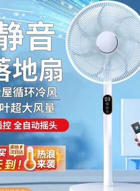 新款落地式电风扇家用静音电扇工业大风力制冷神器一级能效量大优