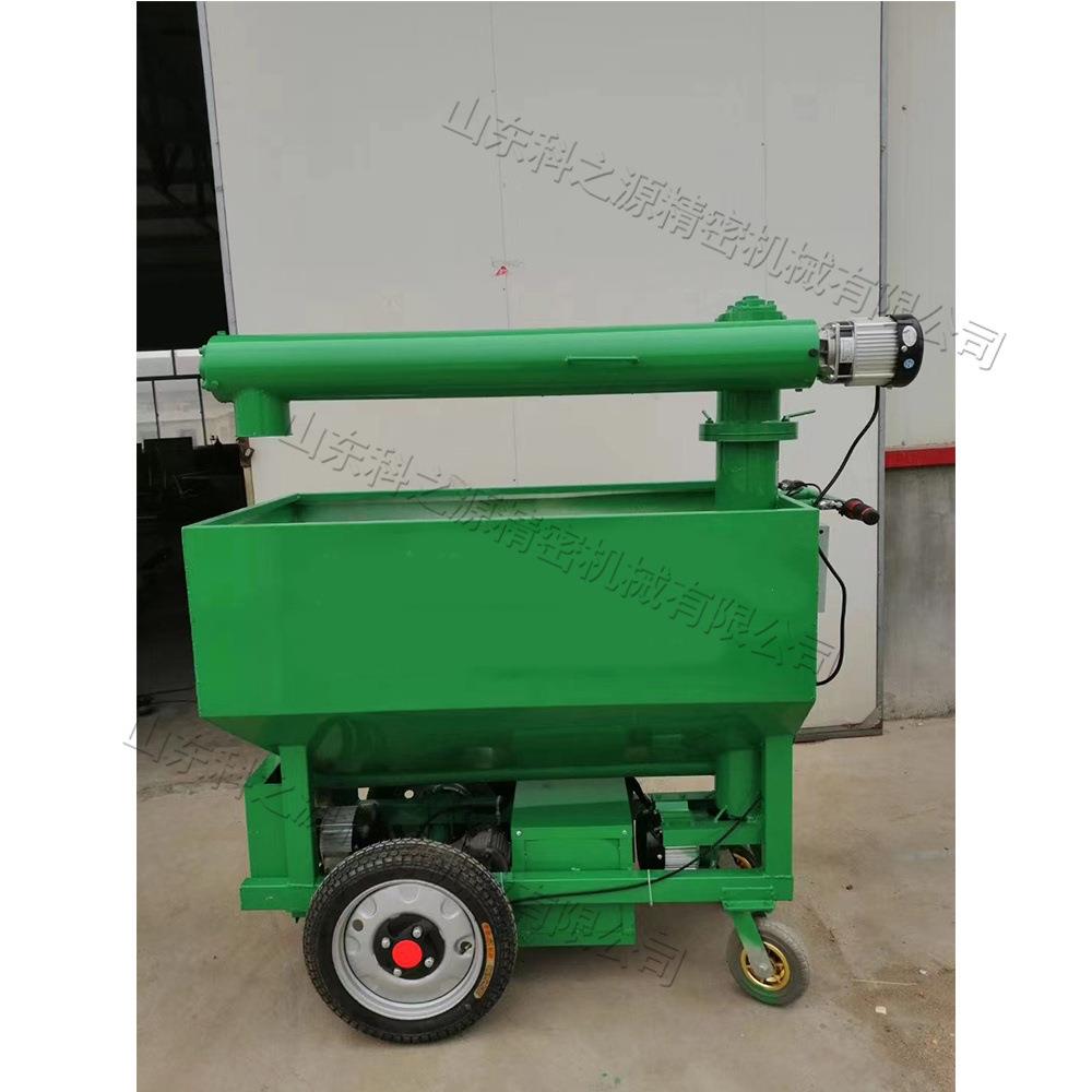 便捷式养殖动喂料NII机手推电殖场送料设备养一体电动喂食式车