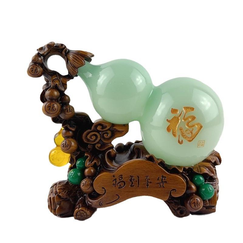 新款上市平安葫芦店铺客厅酒柜摆件装饰中式玄关福禄保险公司礼品