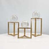 办公室软装 装 饰品玻璃球简约 客厅欧式 水晶球书柜家居摆件北欧美式