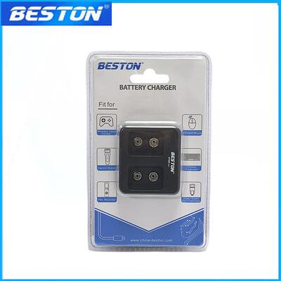 Beston佰仕通2槽9v方块镍氢充电电池充电器USB智能充电器充满转灯