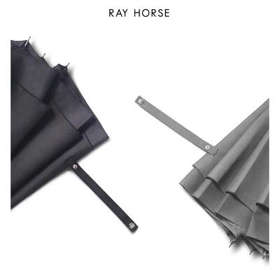 RAY HORSE 创意双层直杆自动反向伞简约素色大号C型手柄反向雨伞