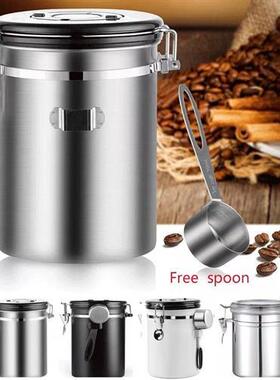 Stainless Steel Airtight Coffee Container Storage Canister S