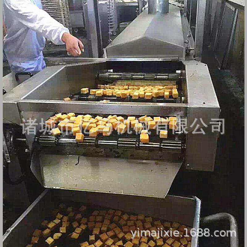 小龙虾清洗油炸流水线小酥肉油炸机 油炸机加工设备麻花油炸线