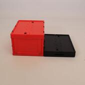 塑料叠箱塑带配送周转盖熟胶箱加厚SOZ大号整理折叠箱胶收纳折折