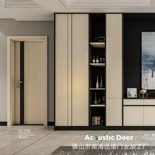 现代无漆简约零度卧室碳晶北欧港式 极简轻奢室内房间木门直销