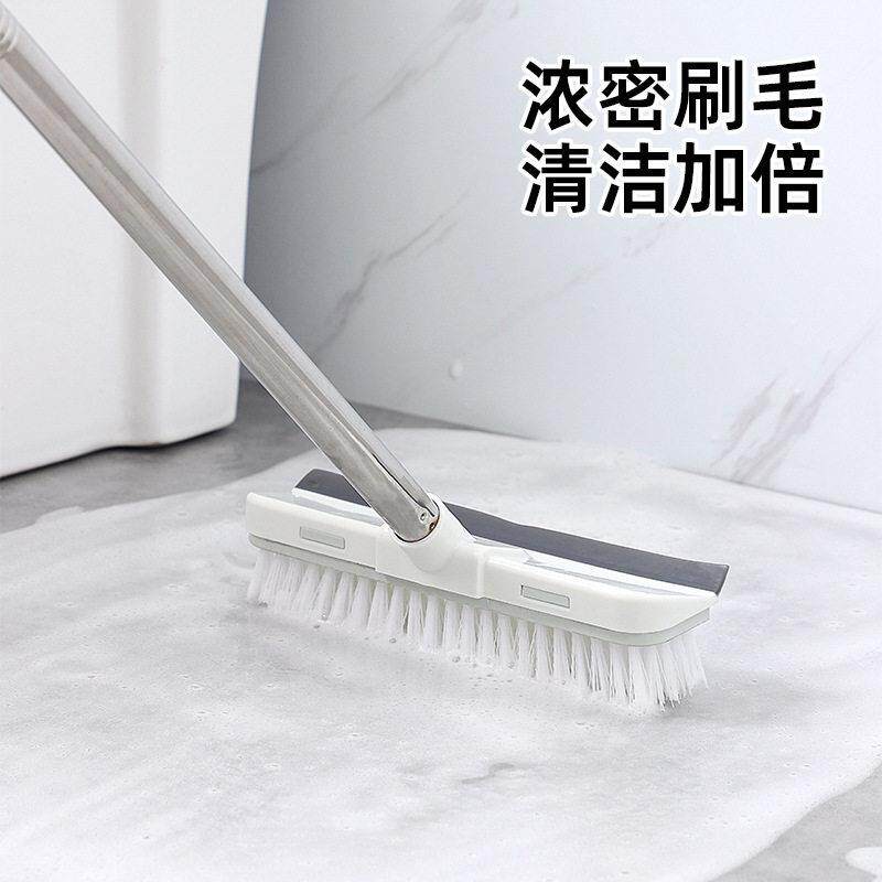 地板刷二合一地刷子长柄刷厕所浴室硬毛洗地清洁瓷砖刮水卫生间刷