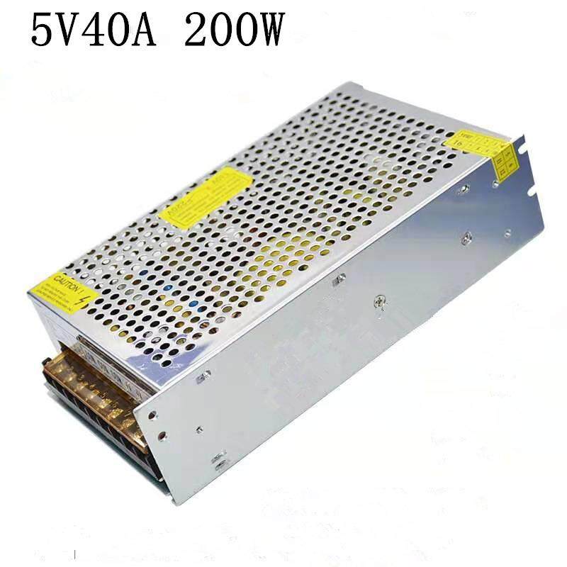 厂家直供外贸专用5V40显示屏LED电源5V200W灯带灯条模组开关电源