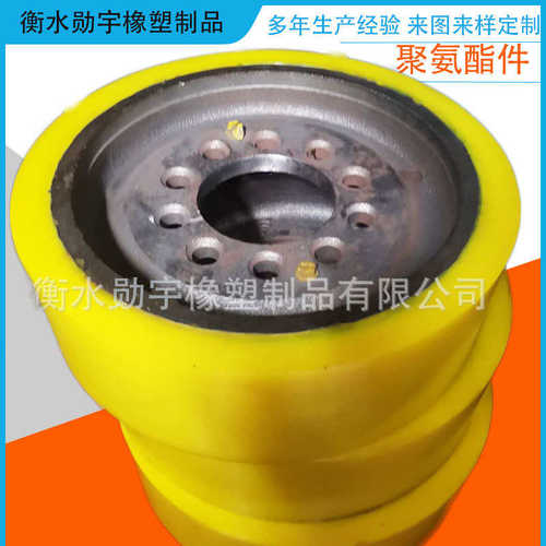 重型万向轮 烘干机包胶轮 聚氨酯摩擦轮 聚氨酯脚轮 包胶轴承滚轮