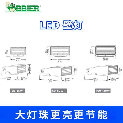 跨境精密铝压铸美式欧式LED壁灯套件60W墙壁灯悬挂户外三防潮壁灯