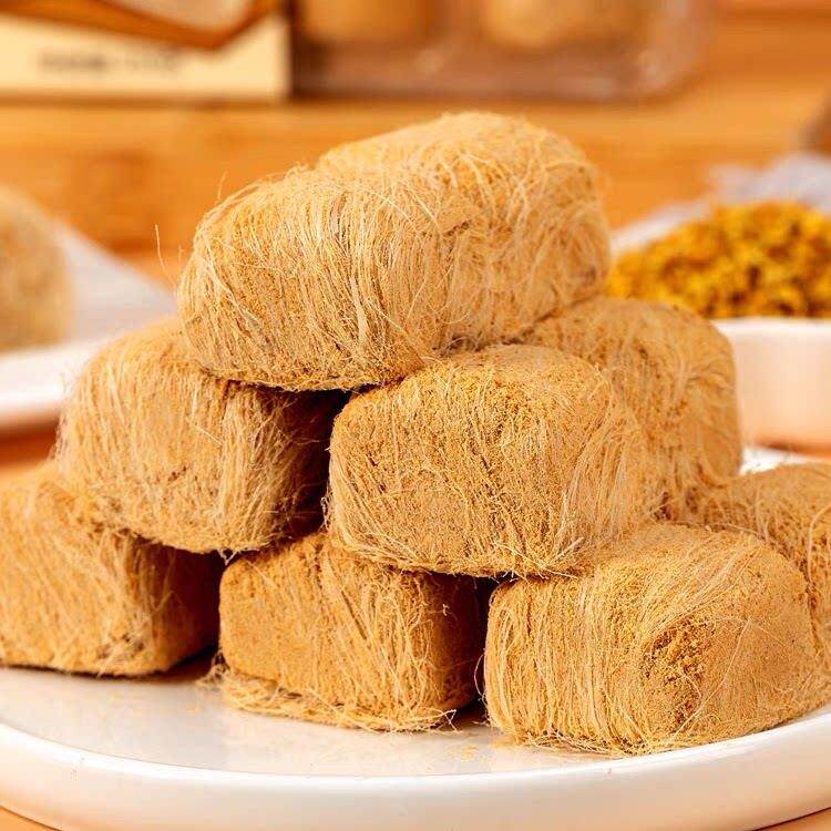 纯手工黄豆面 面龙须酥麦芽糖丝丝糖老北京酥糖传统下午茶糕点