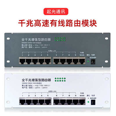 起光通讯 弱电箱 家用信息光纤箱 网络模块1000M千兆有线路由器