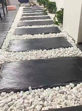 天然青石板踏步石 不规则庭院草坪垫脚石别墅装饰园林铺路汀步石
