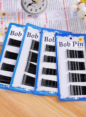 Blue card small black hair clip wire wave barrette invisible