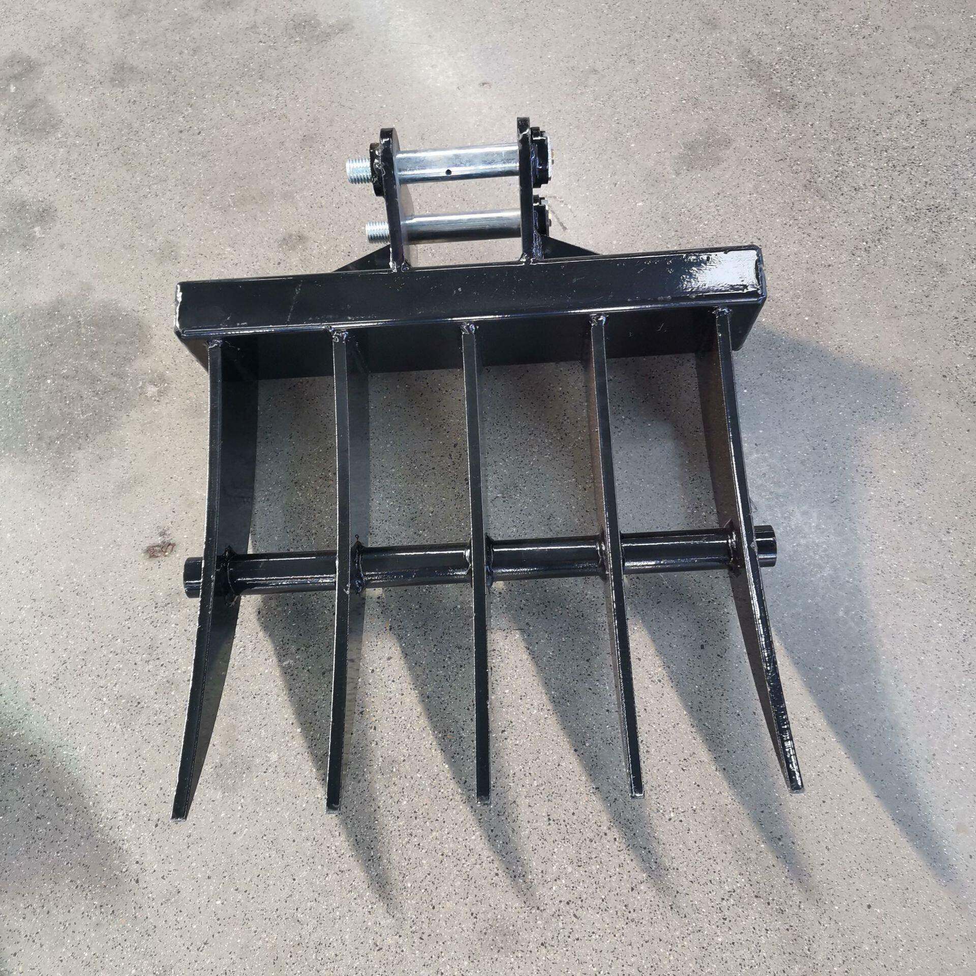 小型履带式挖掘机农用微型小钩机挖掘机属具耙子螺旋钻挖斗