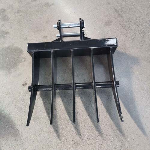 小型履带式挖掘机农用微型小钩机挖掘机属具耙子螺旋钻挖斗