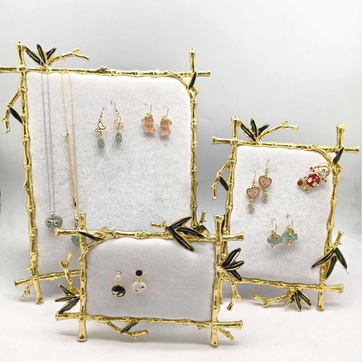 欧式首饰架相框，珠宝展示收纳盒，耳钉架道具