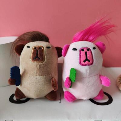 Kapibala doll internet celebrity transforms into a cute puf