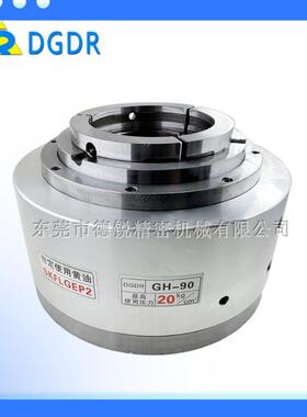 油压回转卡盘大通孔激光切管机打孔气动夹头GH90倒角攻牙车牙