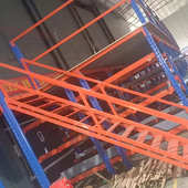 置钢结构工厂平台货架隔层货架阁楼二层仓库厂房物储货架电商物