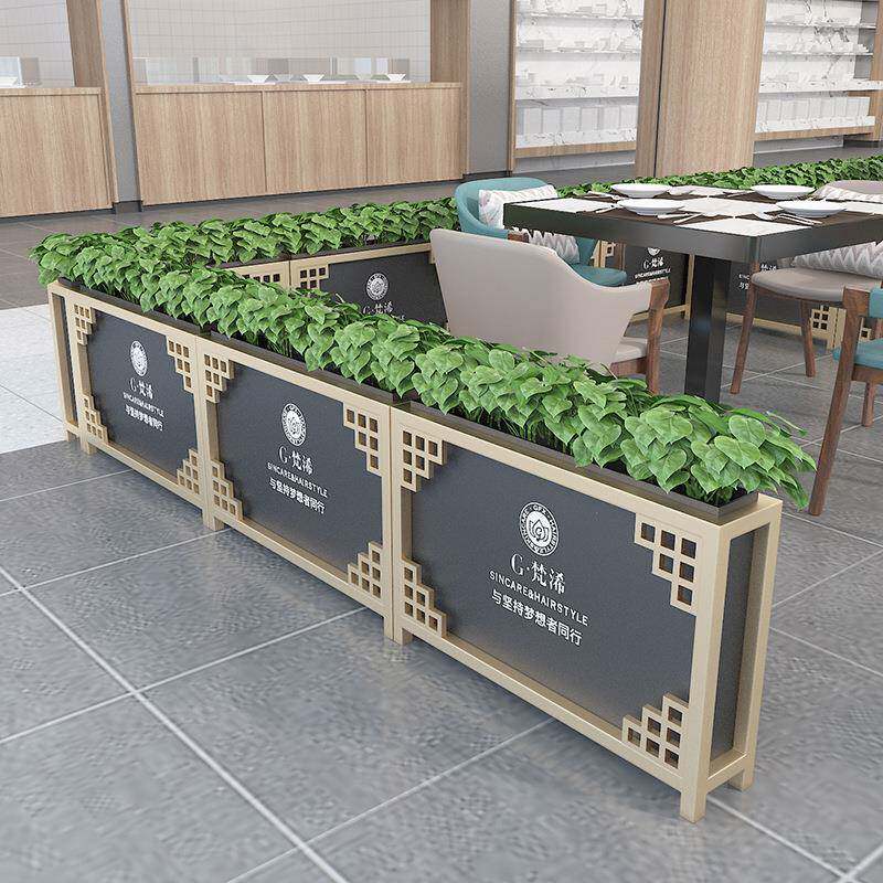铁花箱花断槽围隔栏户外长方形花545824槽隔奶茶店断花艺箱售楼部