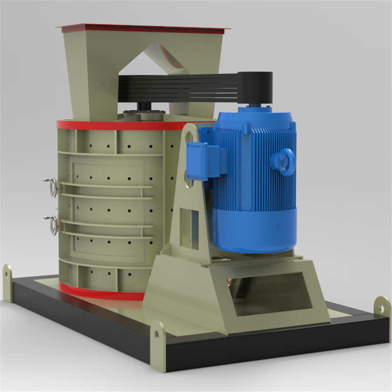 立轴制砂机四层六层立式复合破碎机河卵石煤矸石固定板锤式破碎机