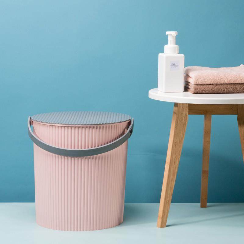 家用浴室水桶凳塑料加厚可坐幼儿园洗澡手提洗衣收纳桶带盖洗车桶,家庭/个人清洁工具,水桶,淘宝优惠券,粉丝福利购,淘宝优惠卷