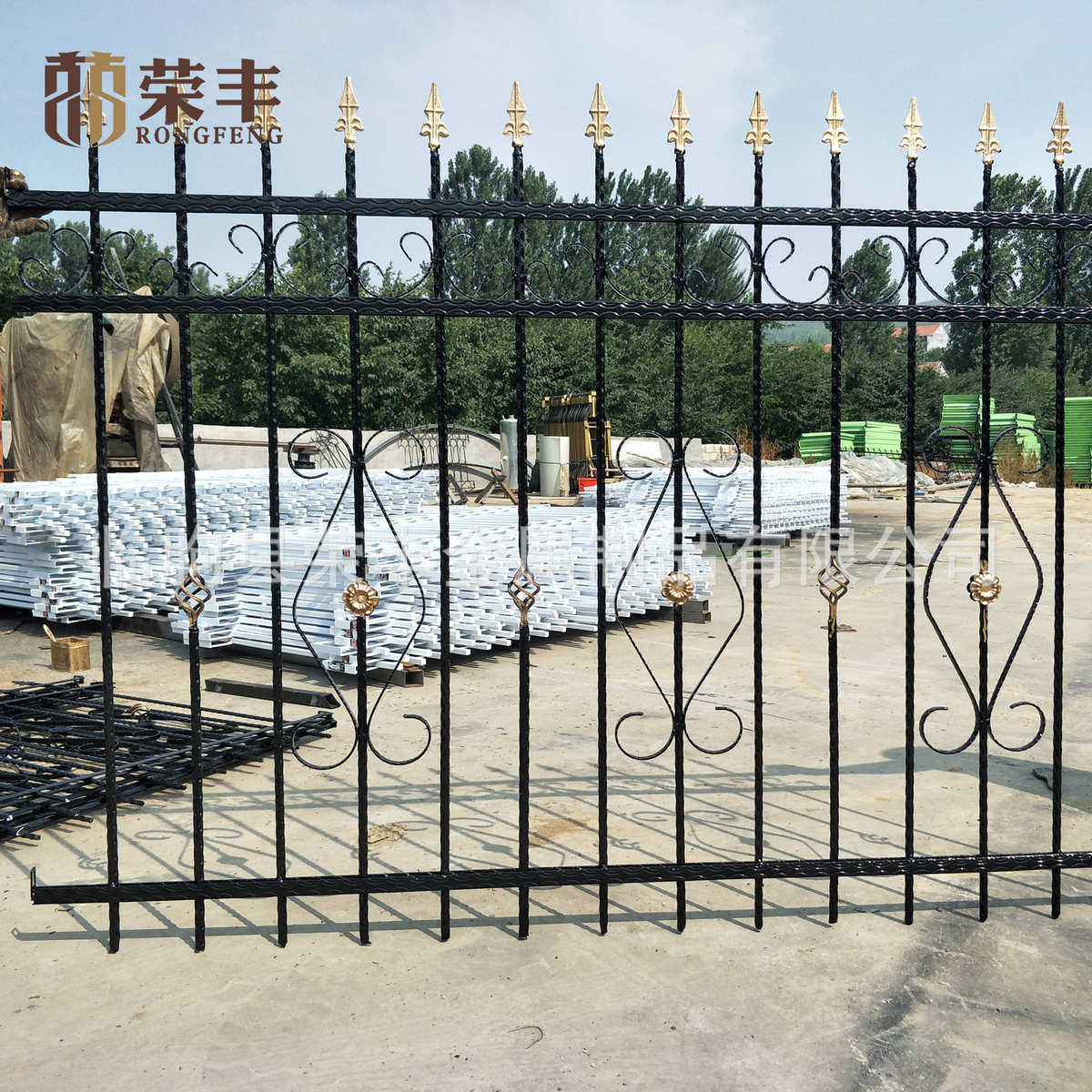 钢艺艺铁小区铁别墅批发护栏供应钢护栏防盗 锌庭院围栏锌围墙