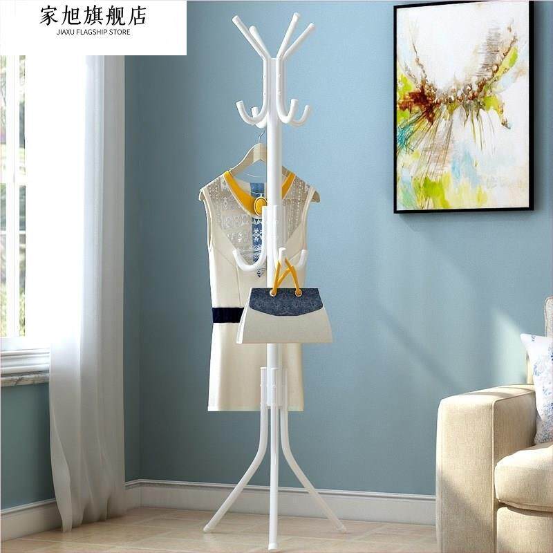卧室衣帽架落地立式挂衣架欧式简易门厅衣服架创意铁艺衣架挂包架