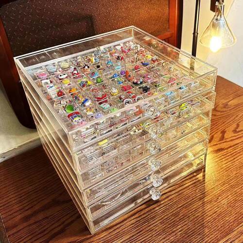 厂家华仔别墅美甲片收纳小饰品收纳珍珠收纳贝壳收纳美甲钻盒