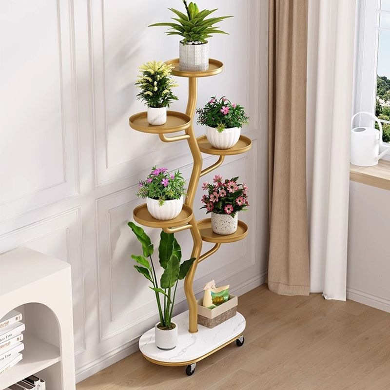 花架客厅落地式阳台可移动多层铁艺置物架兰花多肉花盆景摆放架子