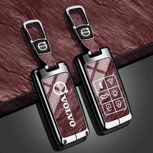 适用于老款沃尔沃XC60钥匙套XC90 S60 S80L V60金属车全包壳扣男