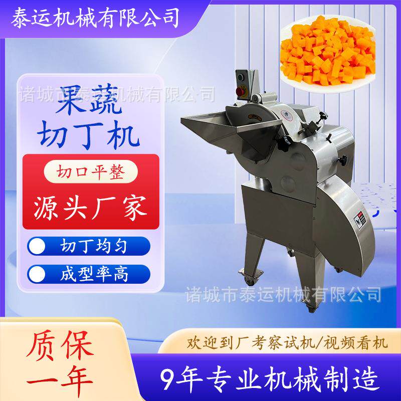 蔓越莓切丁机胡萝卜切丁设备南瓜切丁切段设备芦笋竹笋切丁机器