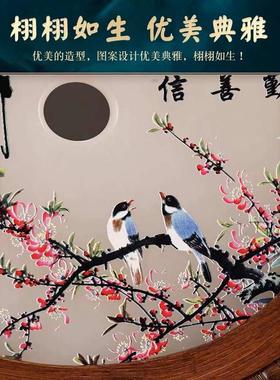 天道酬勤摆件天然玉石平安扣老板办公室桌面装饰博古架玄关和氏璧
