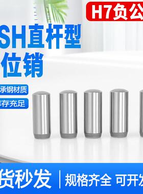MSH负公差实心圆柱销MSSH直杆型定位销h7负公差销钉销子2/3/4/5/6