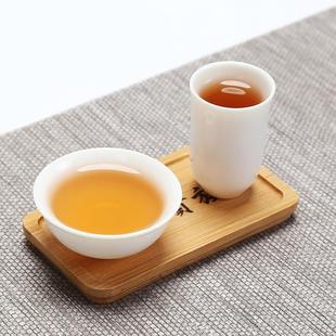 白瓷闻香杯品茗杯套装杯垫三件套茶艺师茶具表演培训陶瓷茶道配件