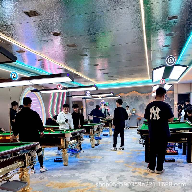 台球号码灯牌桌球吊灯LED灯装修装饰个性创意数字号码氛围灯