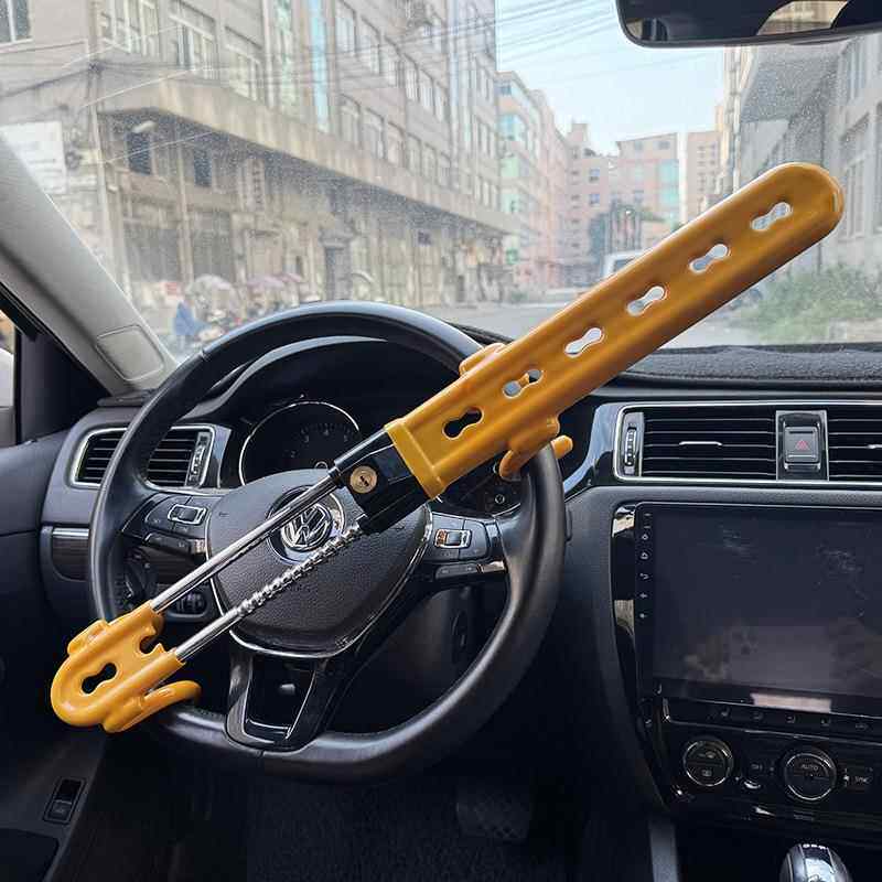 安克汽车方盘锁汽车锁锁防盗锁锁向具小车头防身伸缩车把AK6819CL