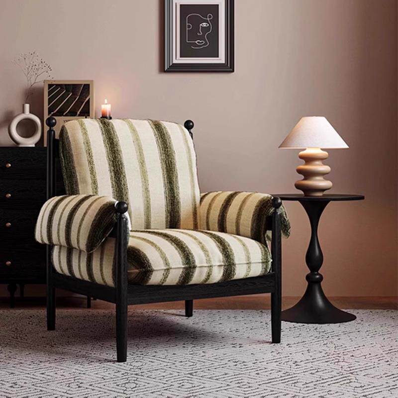 法式复古赤乌椅客厅阳台设计师靠背单人沙发椅中古风休闲懒人单椅