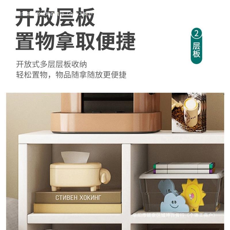 书柜靠墙家用柜门落地置物架柜带杂物柜子格子柜床边简易书架包邮