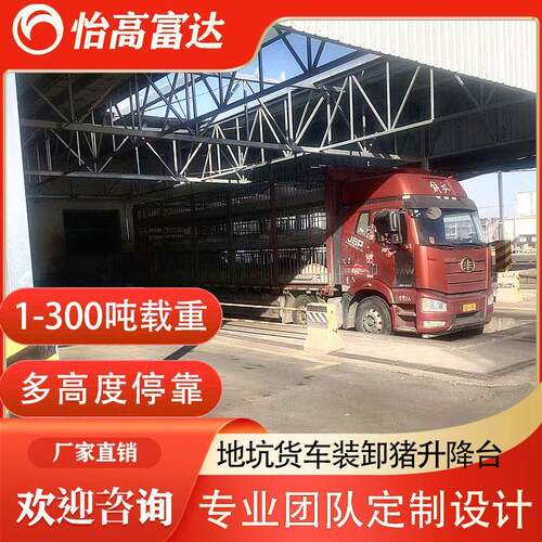 养猪场地坑大型货车装卸猪升降平台 1-300吨大载重电动液压升降机