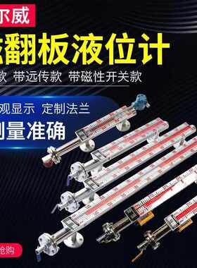 UHZ磁翻板液位计PPPVC远传浮子高温锅炉水温计浮球油位计顶装防腐