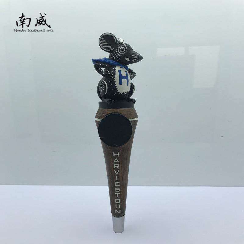 鼹鼠啤酒手把树脂手柄 啤酒机龙头手柄 树脂工艺品