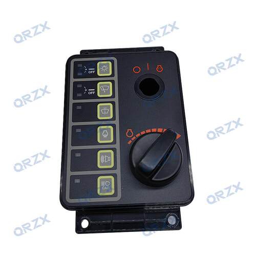 现代R215225455-7新款6键油门旋钮控制器开关盒总成21N8-20506