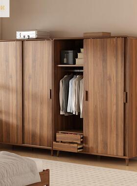 新款大卧室省量空间DFB小柜户型衣橱实木框容收纳储物推拉门衣柜