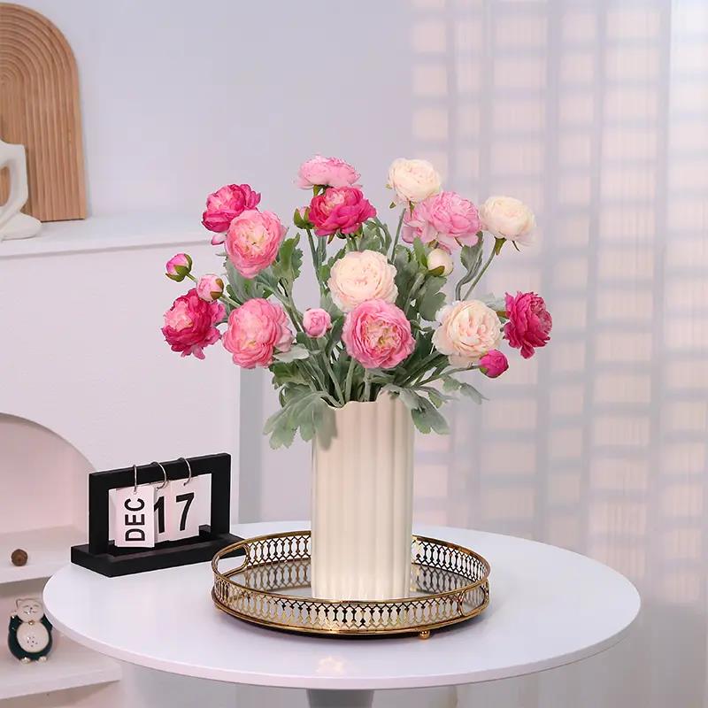 仿真花高级感逼真轻奢风露莲假花摆设花束客厅餐桌装饰品花艺摆件图片