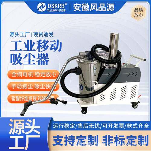 车间手推式吸尘器DL边推边吸反清灰吸尘设备220V电源工业吸尘器