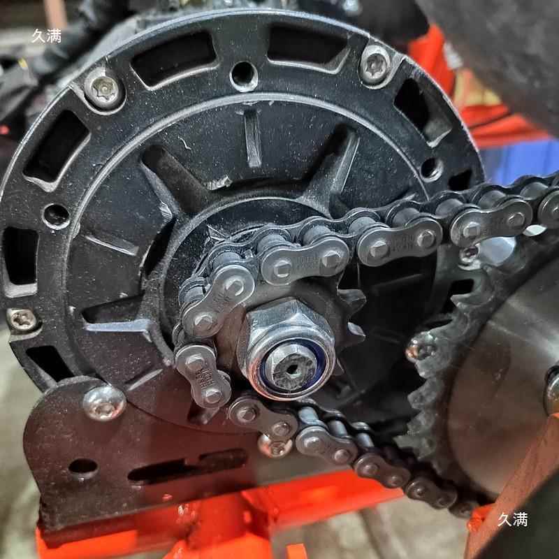 全顺30000W/4100W齿中置电机链条齿轮FQS改装428链条2齿1314齿小