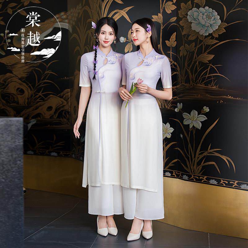 棠越夏季新款新款足浴技师工作服女高端SPA养生会所工衣套装短袖